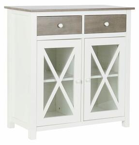 Chest of drawers DKD Home Decor White Grey Crystal Poplar Cottage 80 x 40 x 85 cm