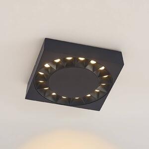 Lucande Kelissa LED ceiling lamp angular black