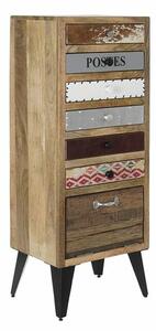 Chest of drawers DKD Home Decor Metal Mango wood (45 x 35 x 120 cm)