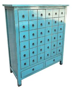 Chest of drawers DKD Home Decor Blue Elm wood Oriental Lacquered 102 x 42 x 120 cm