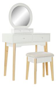 Dresser DKD Home Decor White Natural Mirror MDF Wood 75 x 40 x 129 cm