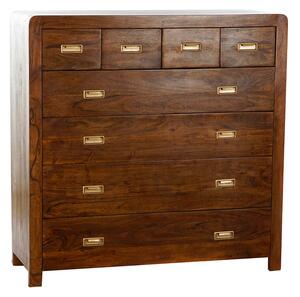 Chest of drawers DKD Home Decor Brown Golden Acacia Natural Colonial 110 x 40,5 x 110 cm