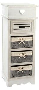 Chest of drawers DKD Home Decor Beige Grey Wood 36 x 31 x 96,7 cm