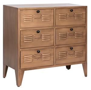 Chest of drawers Home ESPRIT Golden Metal Loft 78 x 34 x 70 cm