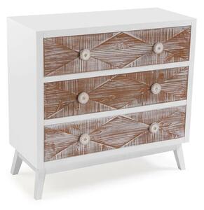 Chest of drawers Versa Sira Pine MDF Wood 34 x 76 x 80 cm