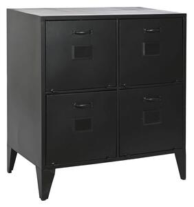 Chest of drawers Home ESPRIT Black Metal Loft 75 x 45 x 80 cm