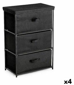 Chest of drawers Confortime Black 55 x 30 x 75 cm