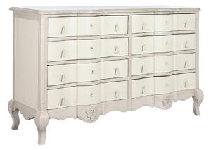 Chest of drawers DKD Home Decor 155 x 51,5 x 90,5 cm White Cream Mango wood MDF Wood