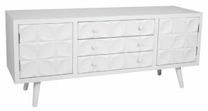 Multipurpose Chest of Drawers Alexandra House Living White Fir wood MDF Wood 43 x 58 x 136 cm