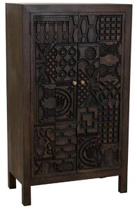 Cupboard Alexandra House Living Brown Wood 35 x 140 x 78 cm