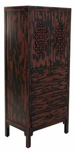 Cupboard Alexandra House Living Red Fir wood MDF Wood 40 x 140 x 60 cm