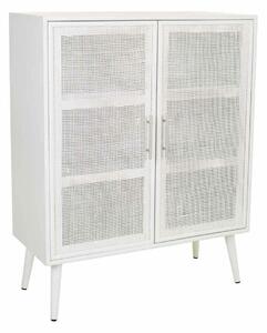 Cupboard Alexandra House Living Silver white wedding Bamboo MDF Wood 37 x 101 x 80 cm