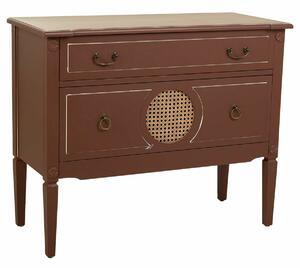 Chest of drawers Alexandra House Living Brown Natural Rattan Fir wood MDF Wood 38 x 72 x 88 cm