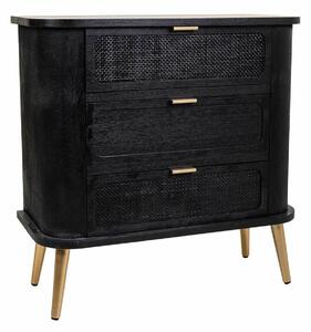 Chest of drawers Alexandra House Living Black MDF Wood 35 x 81 x 80 cm