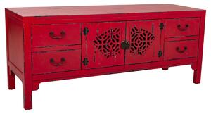 Multipurpose Chest of Drawers Alexandra House Living Red Fir wood MDF Wood 40 x 50 x 120 cm