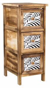 Chest of drawers Alexandra House Living Brown Wood Paolownia wood 32 x 63 x 26 cm