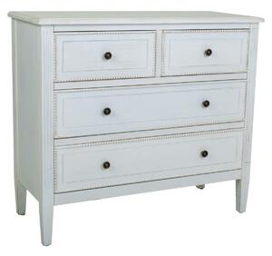 Chest of drawers Alexandra House Living White Fir wood MDF Wood 36 x 75 x 85 cm