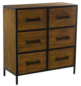 Chest of drawers Alexandra House Living Wood 80 x 35 x 85 cm