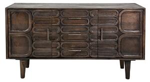 Chest of drawers Romimex Grey Wood 44 x 86 x 152 cm