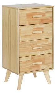 Chest of drawers DKD Home Decor Natural Rubber wood Paolownia wood MDF Wood 40 x 30 x 78 cm