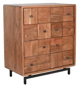 Chest of drawers Home ESPRIT Brown Natural Metal Acacia Modern 87 x 47 x 100 cm