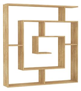 Shelves Alexandra House Living Oak Wood MDP 125 x 129 x 22 cm Labyrinth