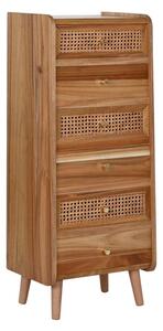 Chest of drawers Home ESPRIT Brown Acacia MDF Wood 40 x 30 x 104,5 cm