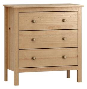 Chest of drawers Alexandra House Living Oak 76 x 81 x 39 cm 3 drawers