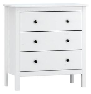 Chest of drawers Alexandra House Living White 76 x 81 x 39 cm 3 drawers