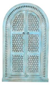 Cupboard Romimex Turquoise Mango wood 110 x 190 x 40 cm