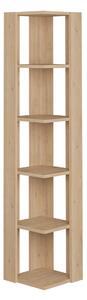 Corner Shelves Alexandra House Living Oak Wood MDP 33 x 161 x 33 cm 5 Shelves