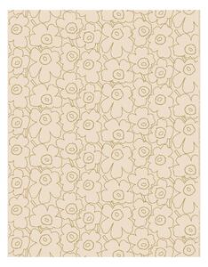 Marimekko Pieni Piirto Unikko fabric cotton-linen Linen-gold