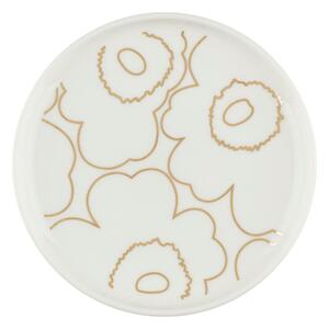 Marimekko Piirto Unikko plate Ø13.5 cm White-gold