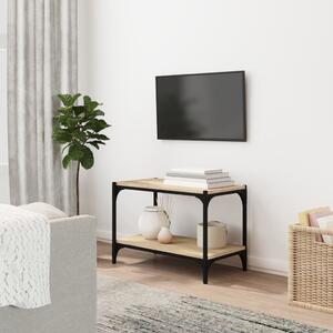 TV Cabinet Sonoma Oak 60x33x41 cm Engineered Wood and Steel