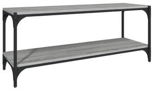 TV Cabinet Grey Sonoma 100x33x41 cm Engineered Wood and Steel