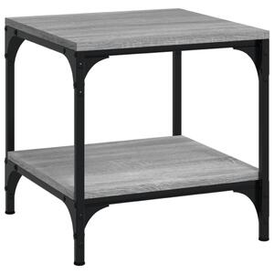 Side Table Grey Sonoma 40x40x40 cm Engineered Wood