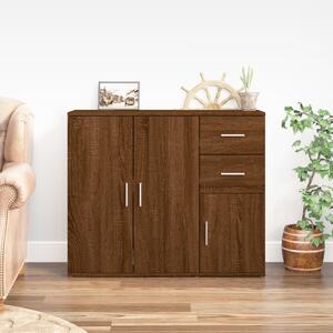 Sideboard Brown Oak 91x29.5x75 cm Engineered Wood