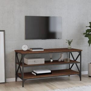 TV Cabinet Brown Oak 100x40x50 cm Engineered Wood