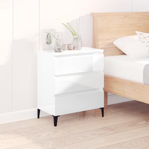 Sideboard High Gloss White 60x35x70 cm Engineered Wood