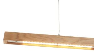 Rothfels Nora LED pendant light, natural oak 78 cm