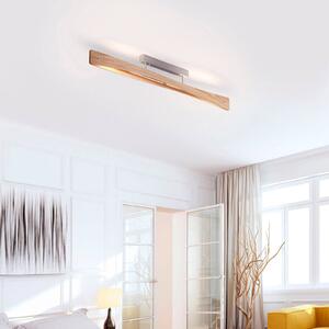 Lucande Lian LED ceiling light, oak wood