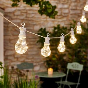 White Festoon Lights 20 Bulbs