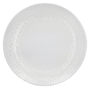 Zen White Stoneware Dinner Plate White