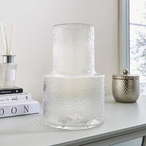 Glass Vase Bubble 25cm White