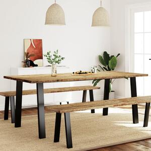 Dining Table 200x90x75 cm Solid Wood Acacia