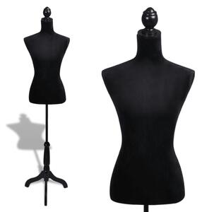 Ladies Bust Display Black Female Mannequin Female Dress Form