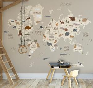 World Map Wall Mural