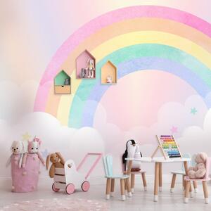 Watercolour Rainbow Wall Mural