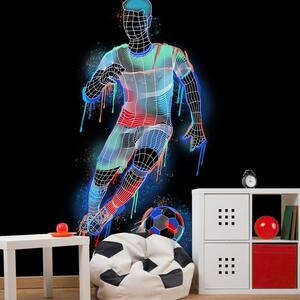 Boy Footballer Wall Mural