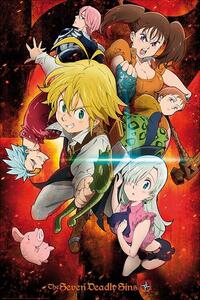 Poster The Seven Deadly Sins - Characters, (61 x 91.5 cm)